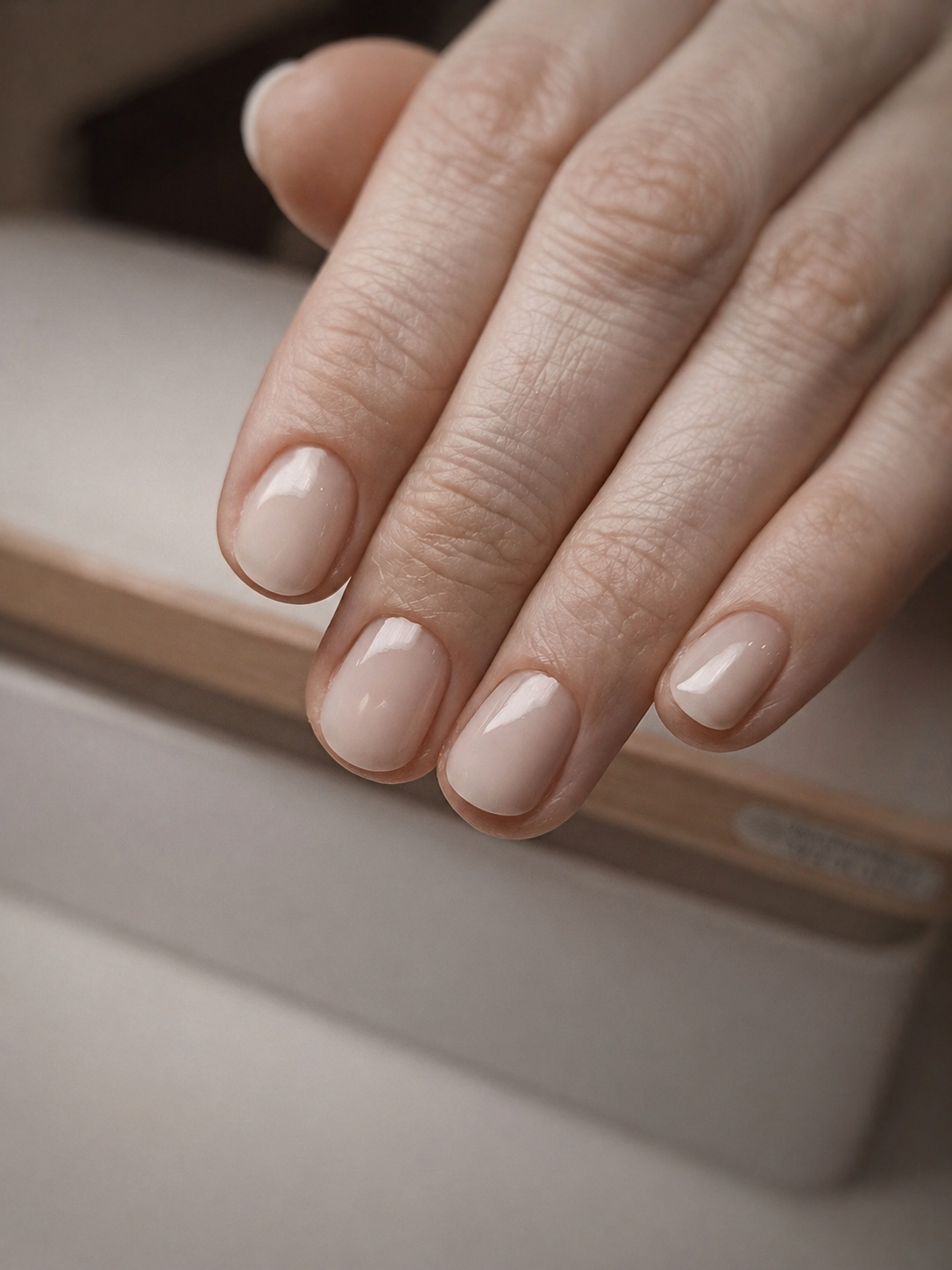 Маникюр с аккуратным покрытием в студии БАСА